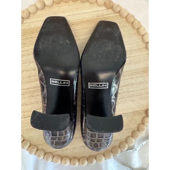 Bellini Embossed Pumps (Silver Croc Pattern) - Picture 7 of 11